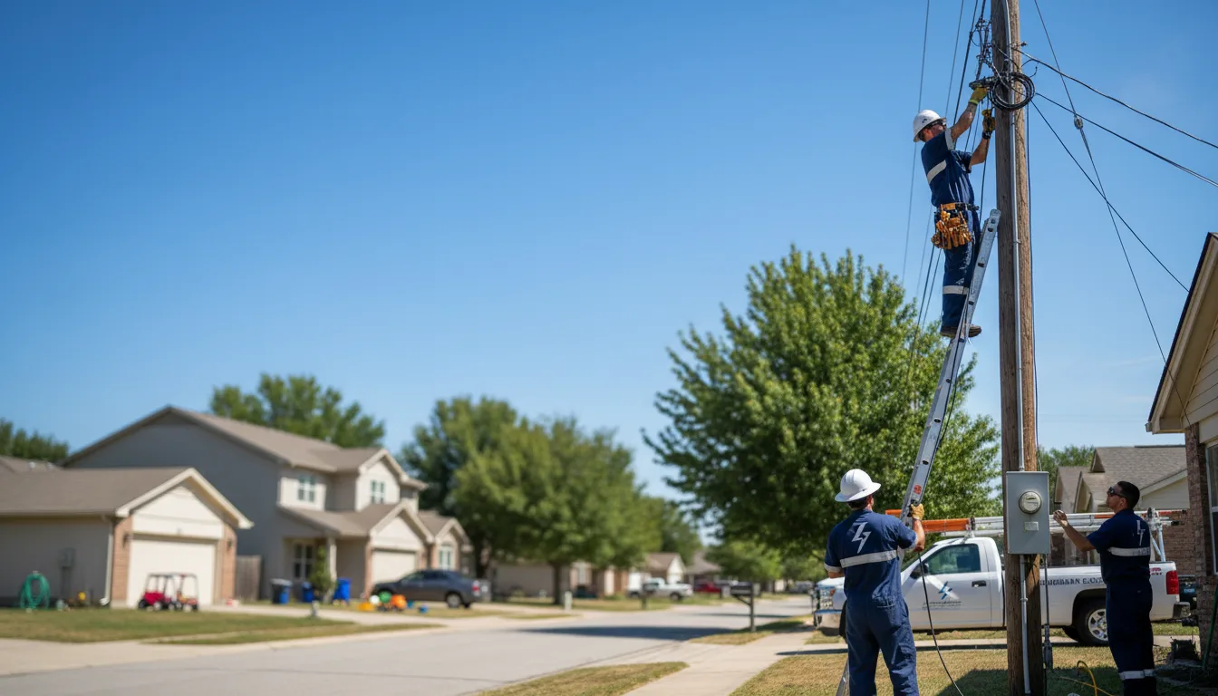 Residential electrician providing installation services in Thompsonville, MI